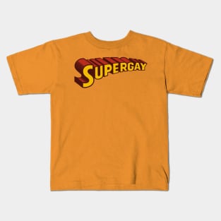 Supergay (red) Kids T-Shirt